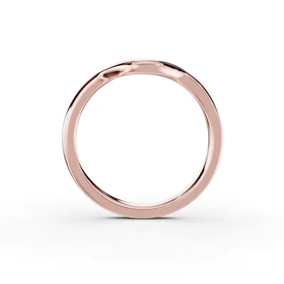 Stacy Wide Curved Wedding Band