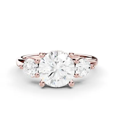 Stacy Three-Stone Hidden Halo Engagement Ring (.50 ct. tw.)