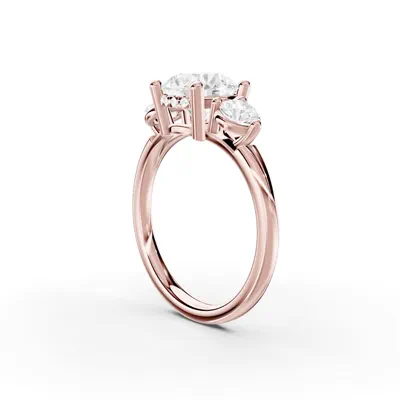 Stacy Three-Stone Hidden Halo Engagement Ring (.50 ct. tw.)