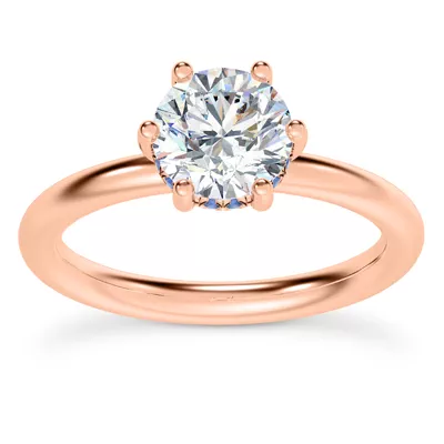 Colore Sapphire Hidden Halo Engagement Ring