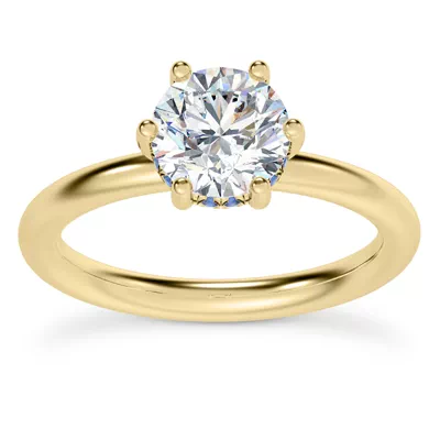 Colore Sapphire Hidden Halo Engagement Ring