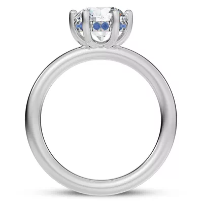 Colore Sapphire Hidden Halo Engagement Ring