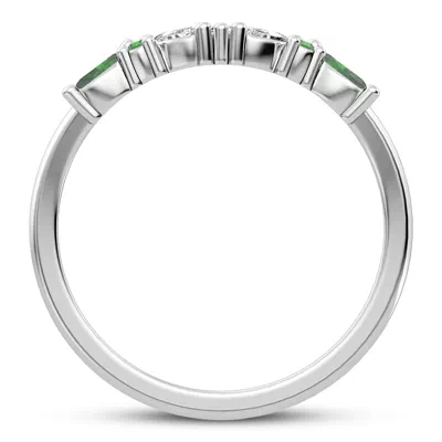 Butterfly and Bee Vine Twist Lab Emerald Band