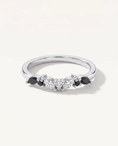 Butterfly and Bee Black Diamond Band
