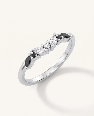 Butterfly and Bee Black Diamond Band
