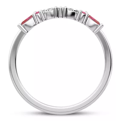 Butterfly and Bee Vine Twist Lab Ruby Band