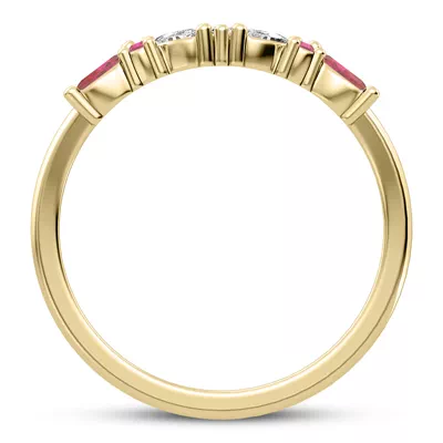Butterfly and Bee Vine Twist Lab Ruby Band