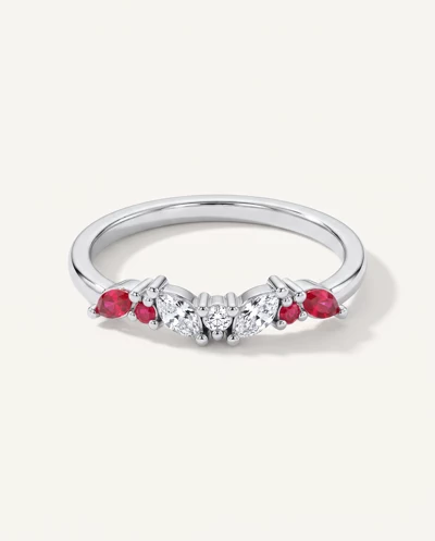 Butterfly and Bee Vine Twist Lab Ruby Band