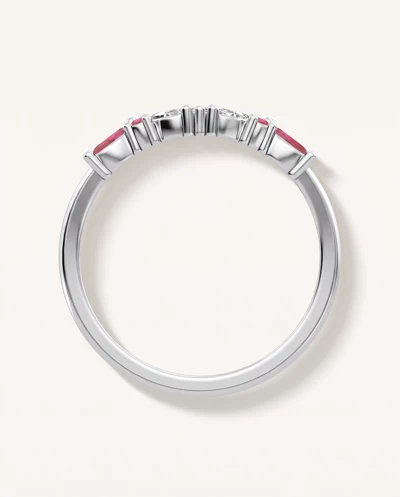 Butterfly and Bee Vine Twist Lab Ruby Band