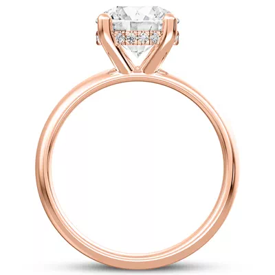 Monaco Wide Hidden Halo Solitaire (4MM)