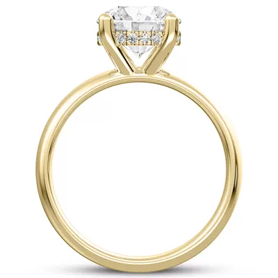 Monaco Wide Hidden Halo Solitaire (4MM)