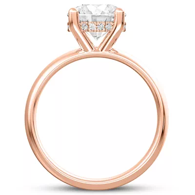 Monaco Wide Hidden Halo Solitaire (5MM)