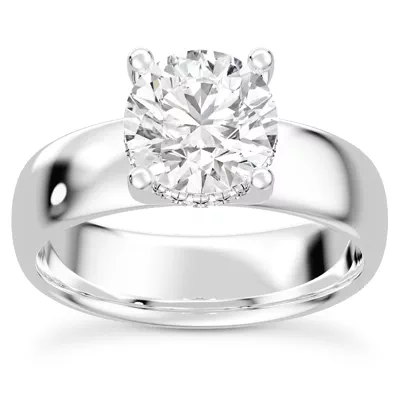 Monaco Wide Hidden Halo Solitaire (5MM)