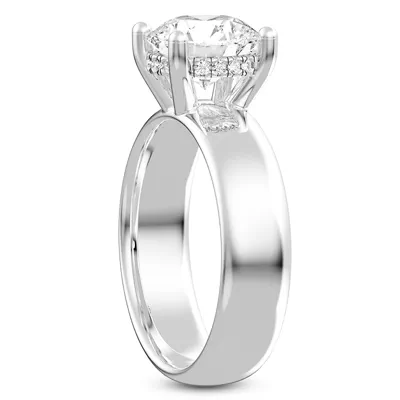 Monaco Wide Hidden Halo Solitaire (5MM)