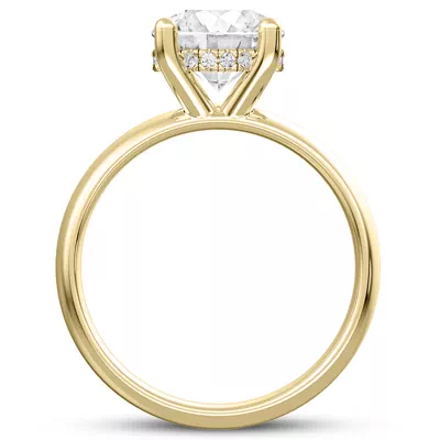 Monaco Wide Hidden Halo Solitaire (5MM)