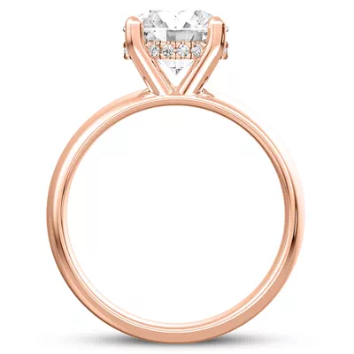 Monaco Wide Hidden Halo Solitaire (6MM)