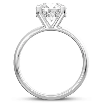 Monaco Wide Hidden Halo Solitaire (6MM)