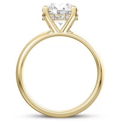 Monaco Wide Hidden Halo Solitaire (6MM)