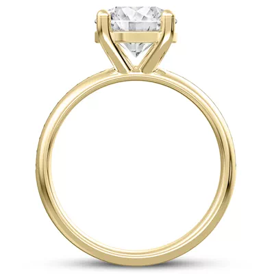 Monaco Wide Pavé Solitaire (4MM)