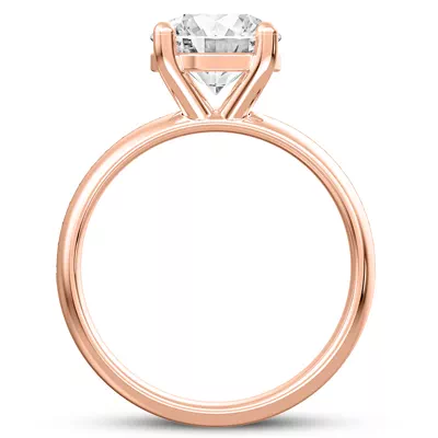 Monaco Wide Pavé Solitaire (5MM)