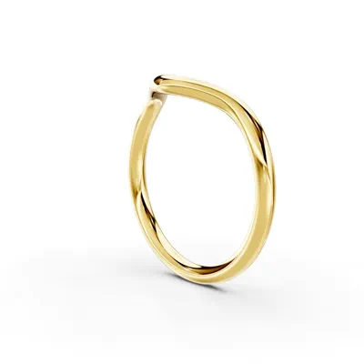 Marni Wide Curved Wedding Band