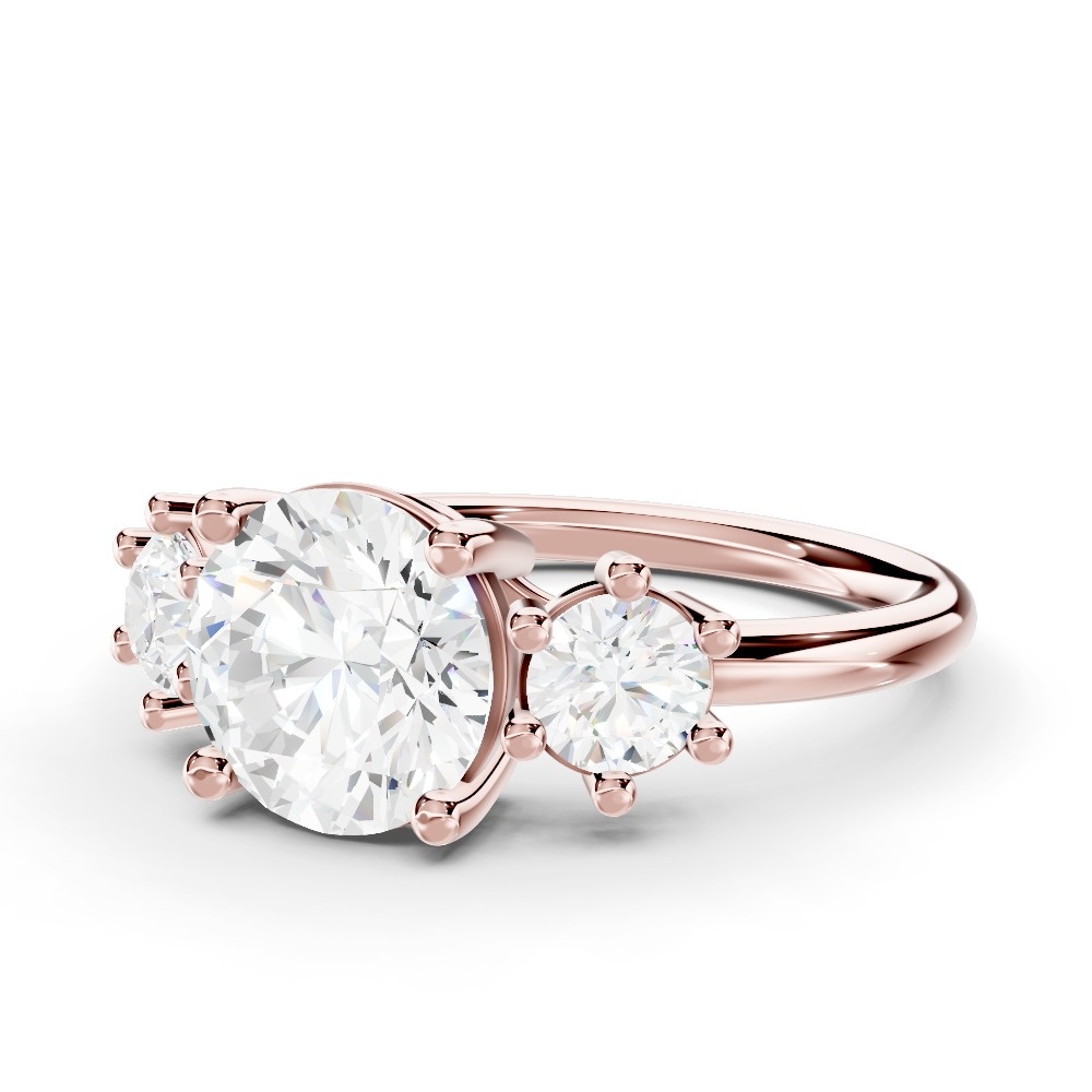 Marni Three-Stone Lab Engagement Ring (0.50 ct. tw.)