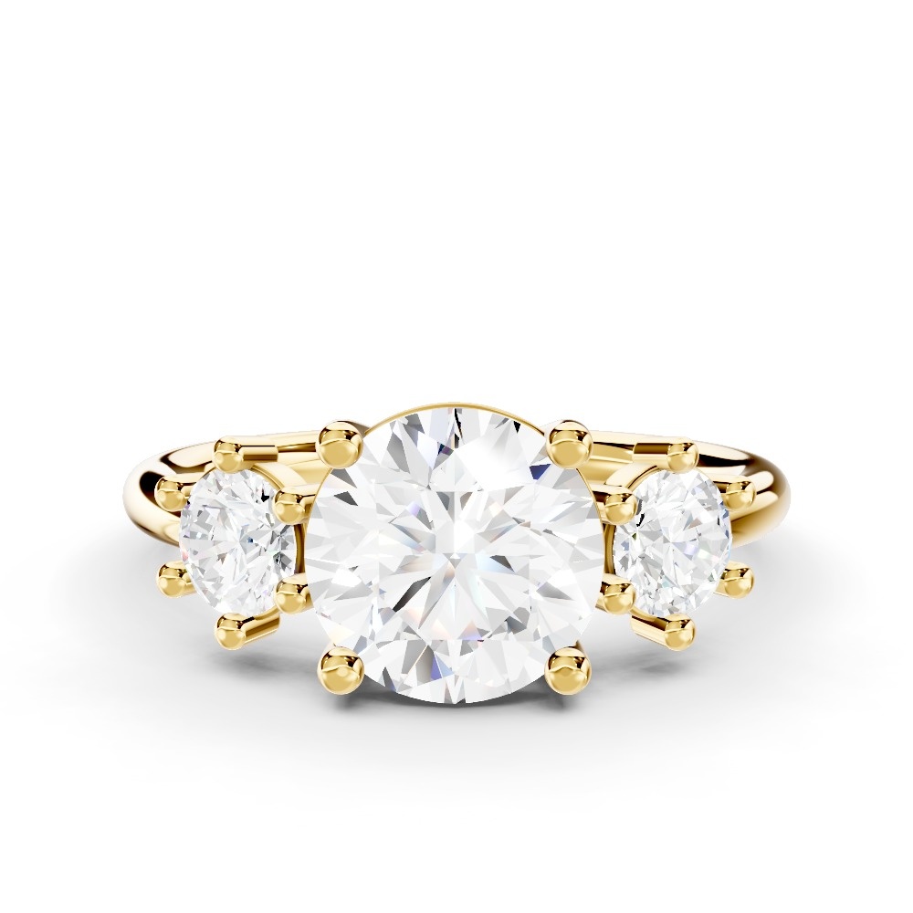 Marni Three-Stone Lab Engagement Ring (0.50 ct. tw.)
