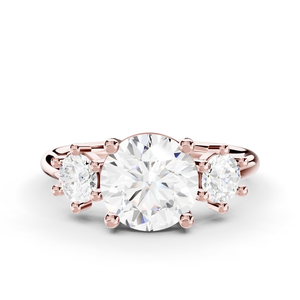 Marni Three-Stone Lab Engagement Ring (0.50 ct. tw.)