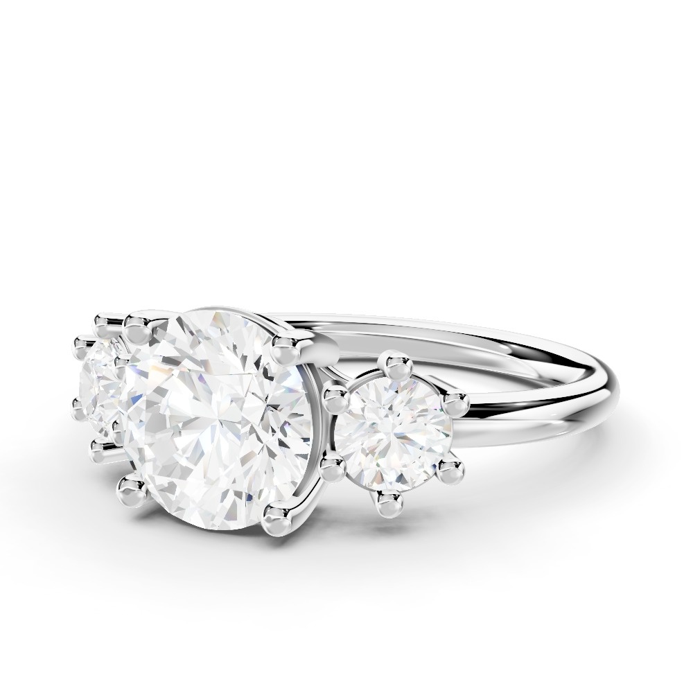 Marni Three-Stone Lab Engagement Ring (0.50 ct. tw.)