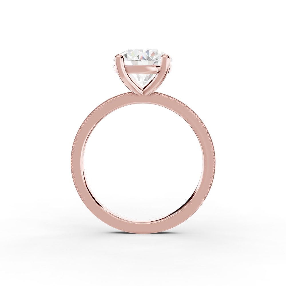 Milgrain Solitaire Engagement Ring (1.5 mm)
