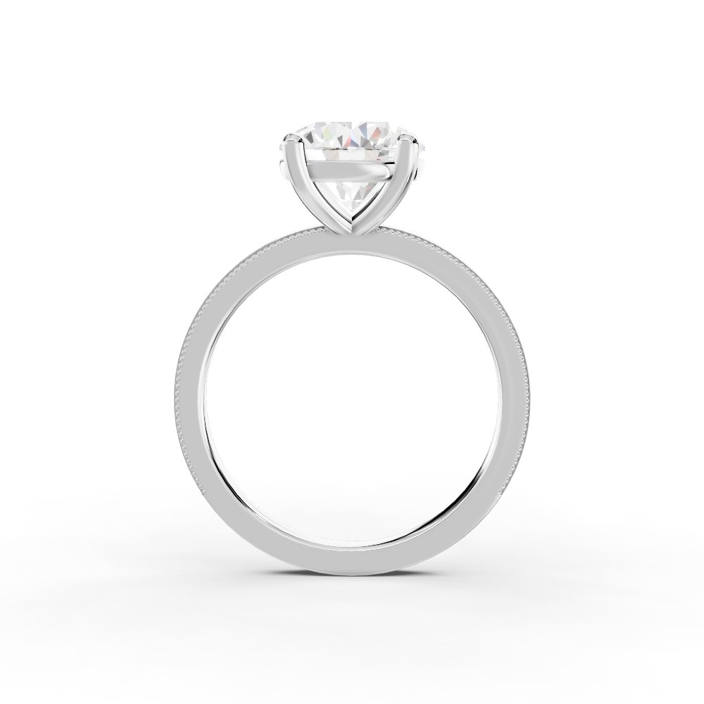 Milgrain Solitaire Engagement Ring (1.5 mm)