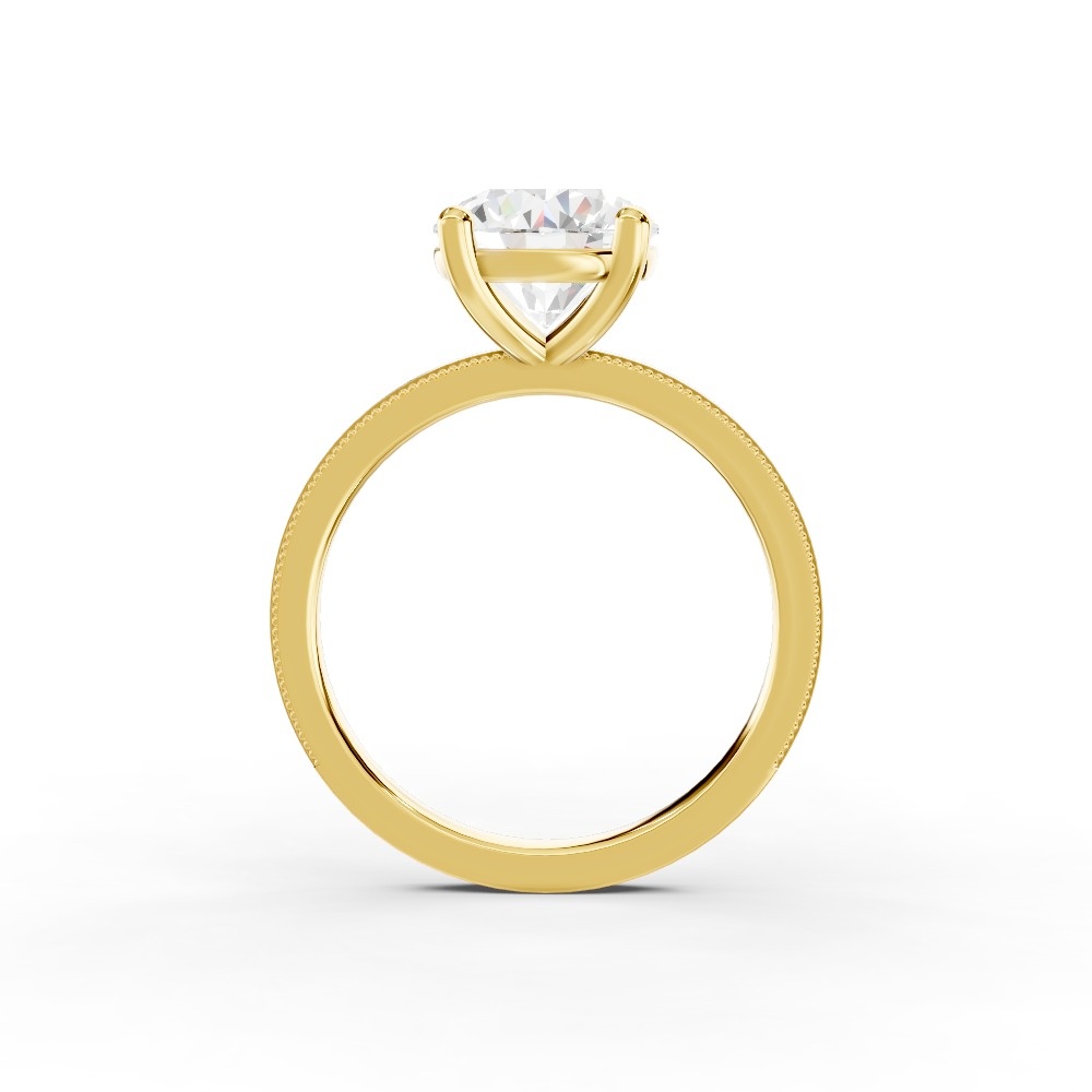 Milgrain Solitaire Engagement Ring (1.5 mm)