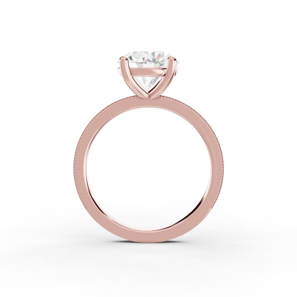 Milgrain Solitaire Engagement Ring (1.5 mm)