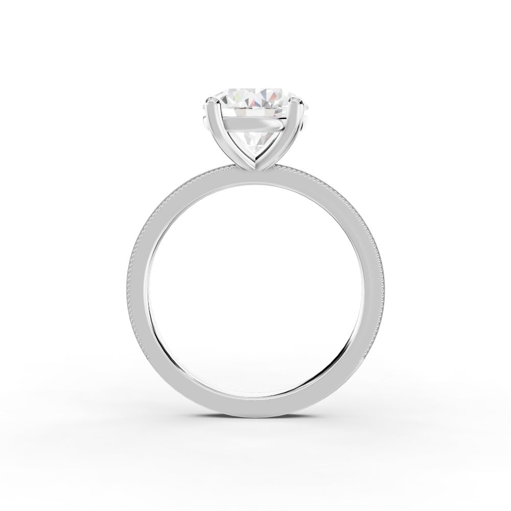 Milgrain Solitaire Engagement Ring (1.5 mm)