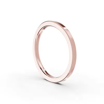 Milgrain Curved Band (1.5mm)
