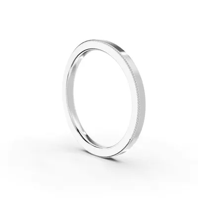 Milgrain Curved Band (1.5mm)