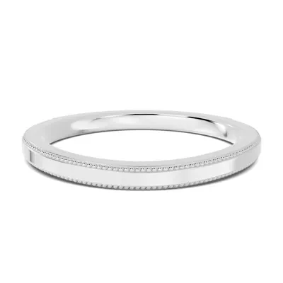 Milgrain Curved Band (1.5mm)