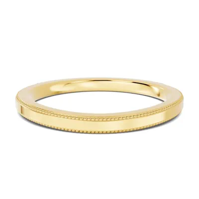 Milgrain Curved Band (1.5mm)