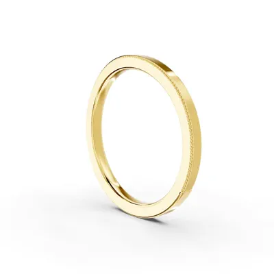 Milgrain Curved Band (1.5mm)