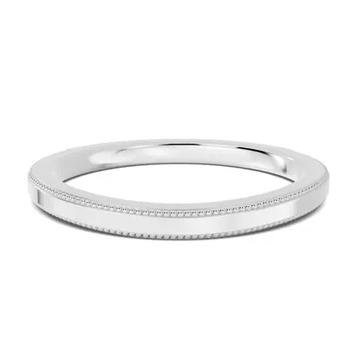 Milgrain Curved Band (1.5mm)