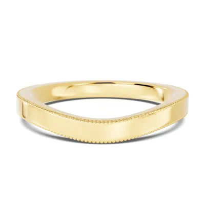 Milgrain Curved Band (2mm)