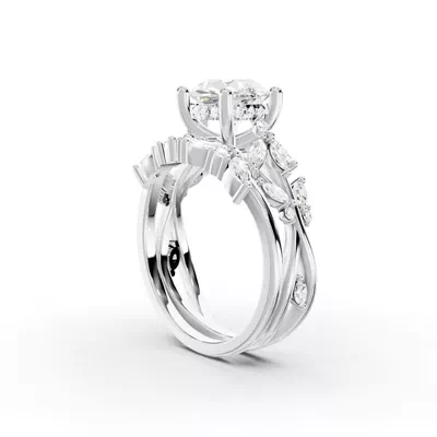 Butterfly And Bee Vine Twist Engagement Ring