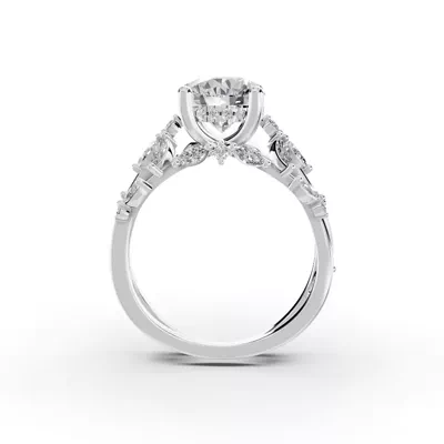 Butterfly And Bee Vine Twist Engagement Ring