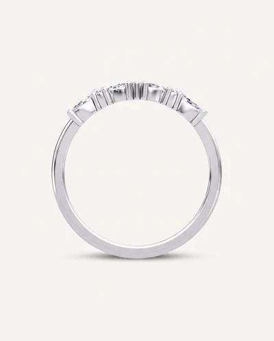Butterfly And Bee Curved Lab Diamond Band