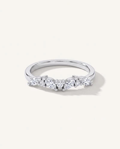 Butterfly And Bee Curved Lab Diamond Band