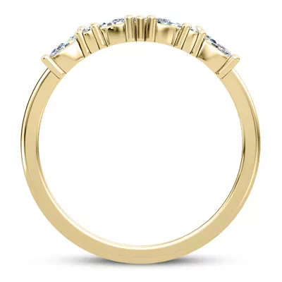 Butterfly And Bee Curved Diamond Band