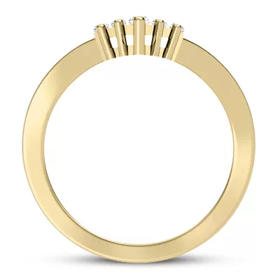 Lyric Baguette Diamond Chevron Band