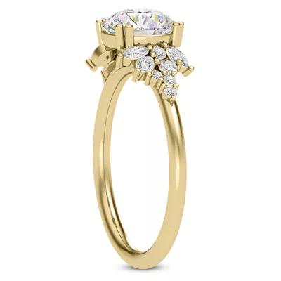 Calla Graduated Mixed-Shape Diamond Engagement Ring