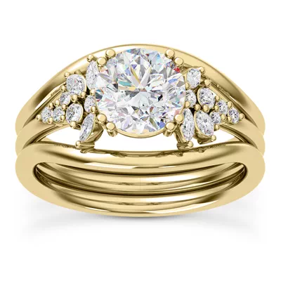 Calla Graduated Mixed-Shape Diamond Engagement Ring
