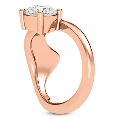 Yin Modern Solitaire Engagement Ring
